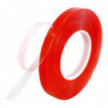 CINTA DOBLE FAZ ROJA 1" X 50 MTS