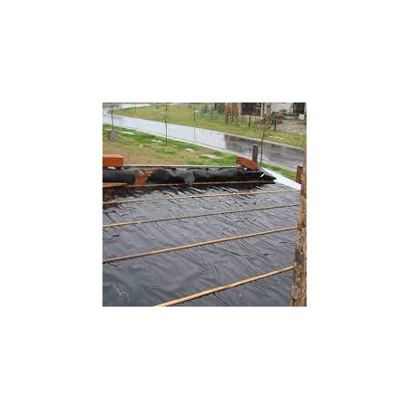 PLASTICO PARA EMBALSE NEGRO 10 MTS. DE ANCHO POR 50 MTS CAL 8