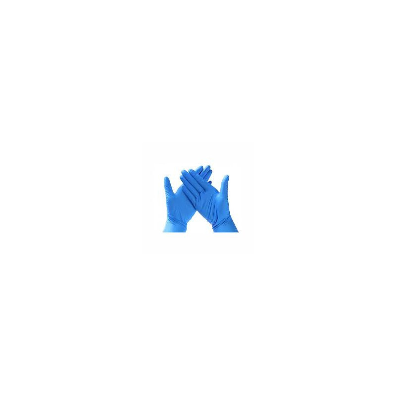 GUANTES DE NITRILO AZUL TALLA S