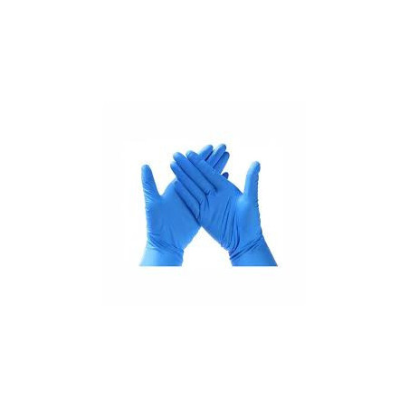 GUANTES DE NITRILO AZUL TALLA S